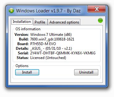 Windows 7 loader 1.9 2 daz